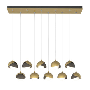 Hubbardton Forge - 131205-SKT-STND-86-07-GG0711 - LED Pendant - Brooklyn - Modern Brass
