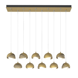 Hubbardton Forge - 131205-SKT-STND-86-84-GG0711 - LED Pendant - Brooklyn - Modern Brass