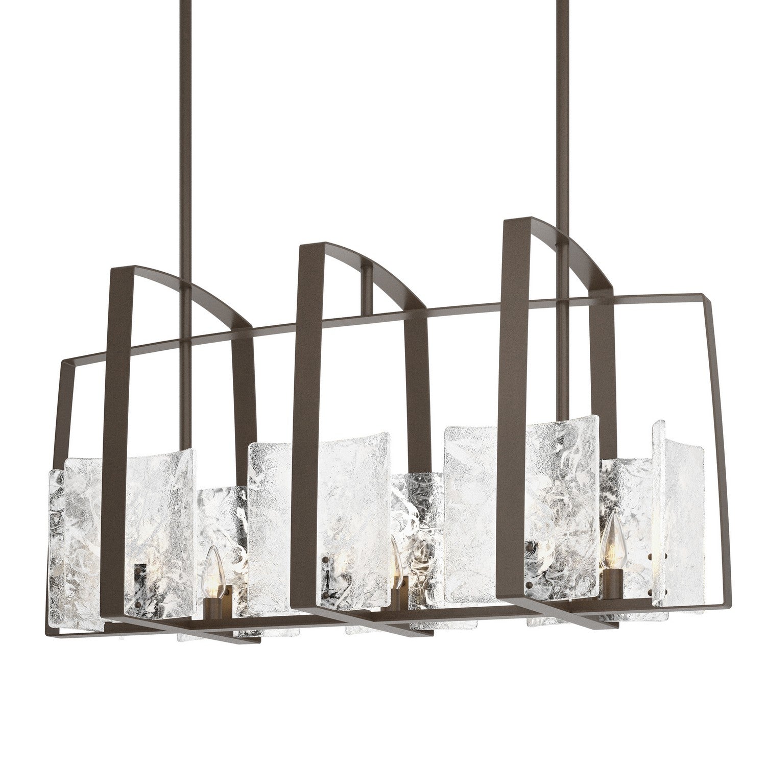 Hubbardton Forge - 131311-SKT-MULT-05-YR0699 - Eight Light Linear Pendant - Arc - Bronze