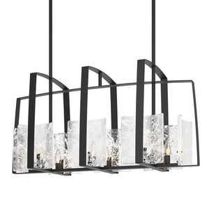 Hubbardton Forge - 131311-SKT-MULT-10-YR0699 - Eight Light Linear Pendant - Arc - Black