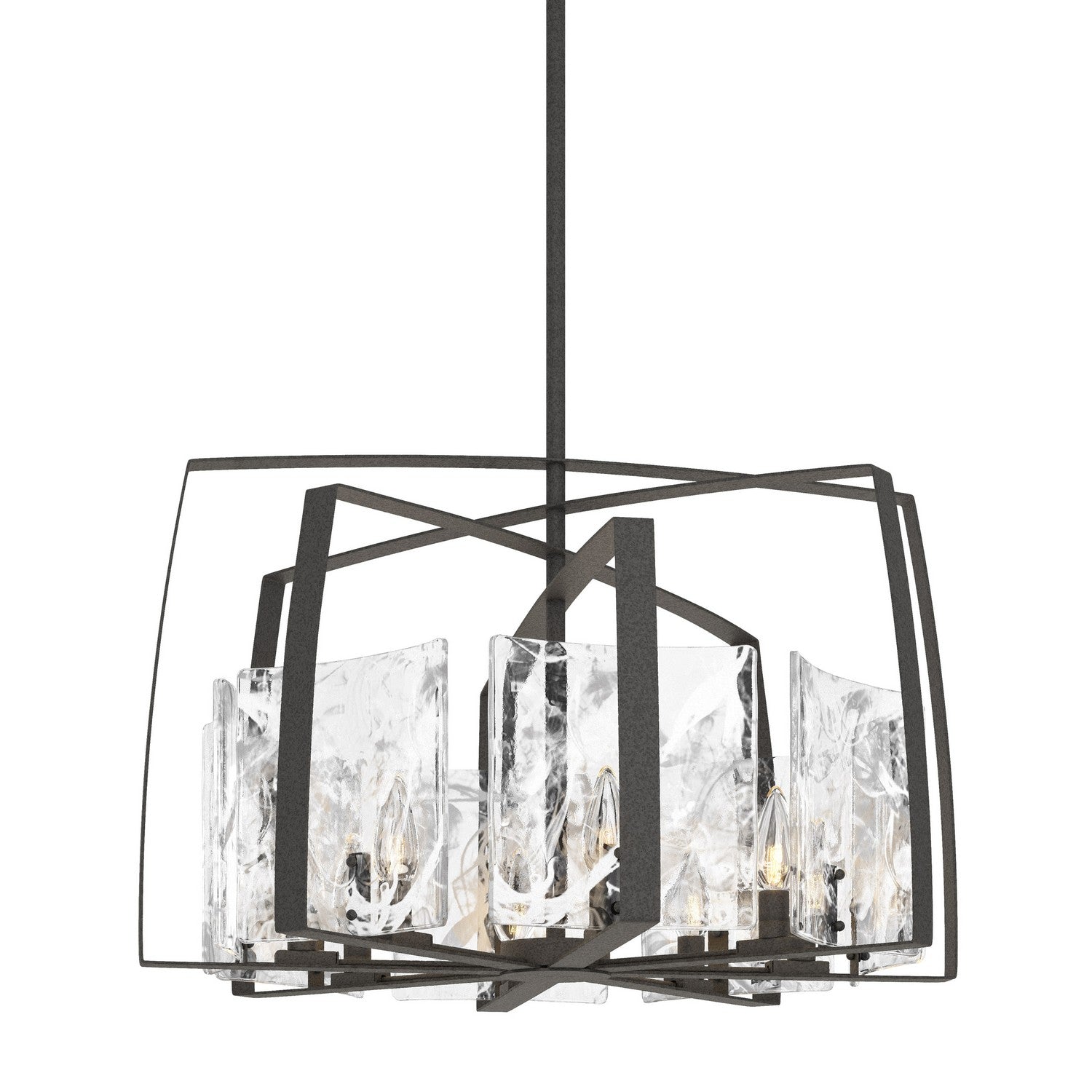 Hubbardton Forge - 131312-SKT-MULT-20-YR0699 - Eight Light Pendant - Arc - Natural Iron