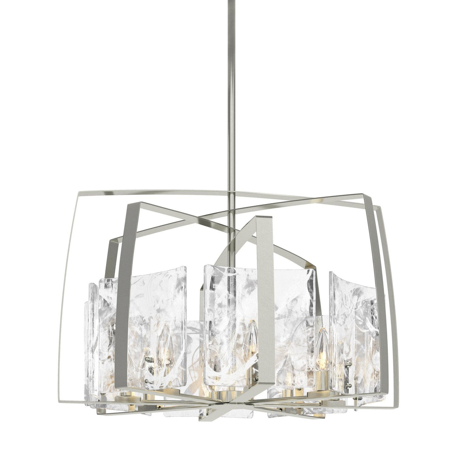 Hubbardton Forge - 131312-SKT-MULT-85-YR0699 - Eight Light Pendant - Arc - Sterling