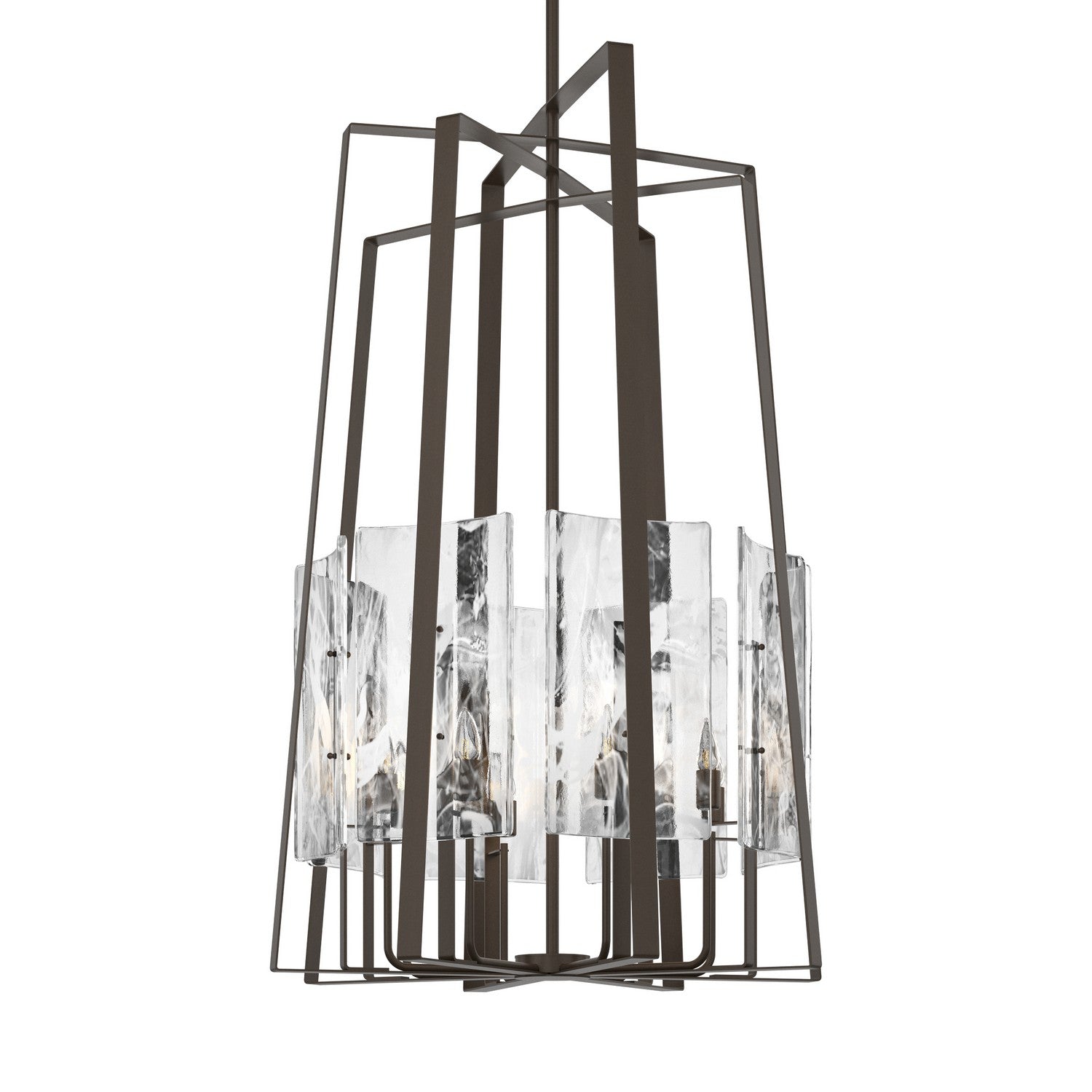 Hubbardton Forge - 131313-SKT-MULT-05-YR0729 - Eight Light Pendant - Arc - Bronze