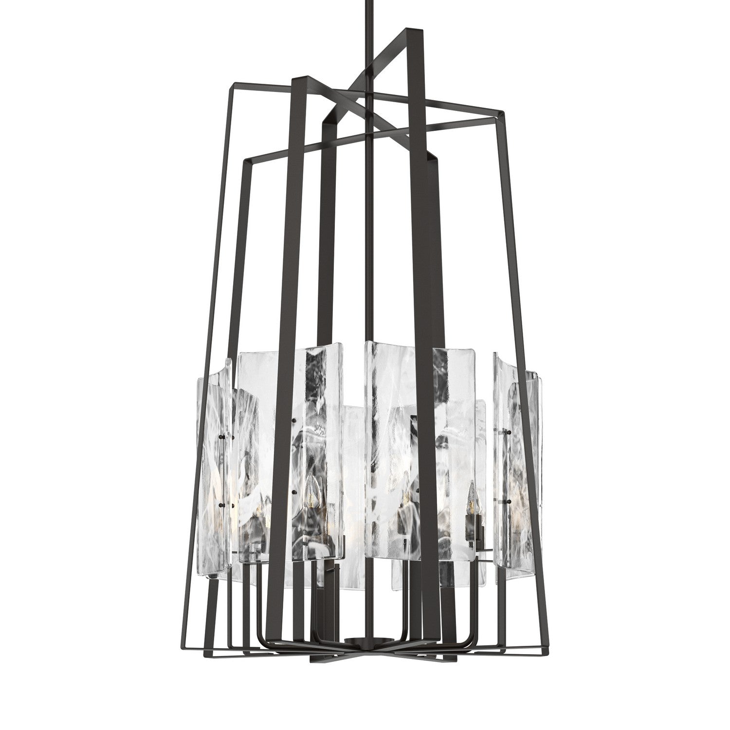 Hubbardton Forge - 131313-SKT-MULT-14-YR0729 - Eight Light Pendant - Arc - Oil Rubbed Bronze