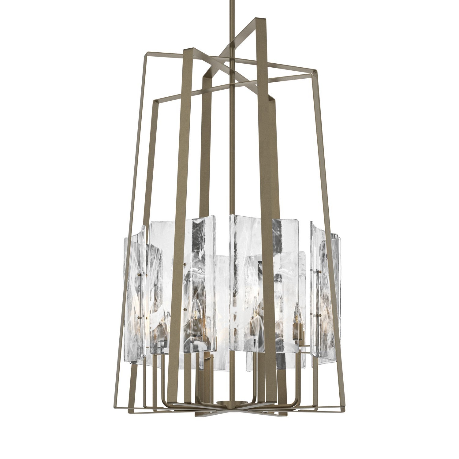 Hubbardton Forge - 131313-SKT-MULT-84-YR0729 - Eight Light Pendant - Arc - Soft Gold