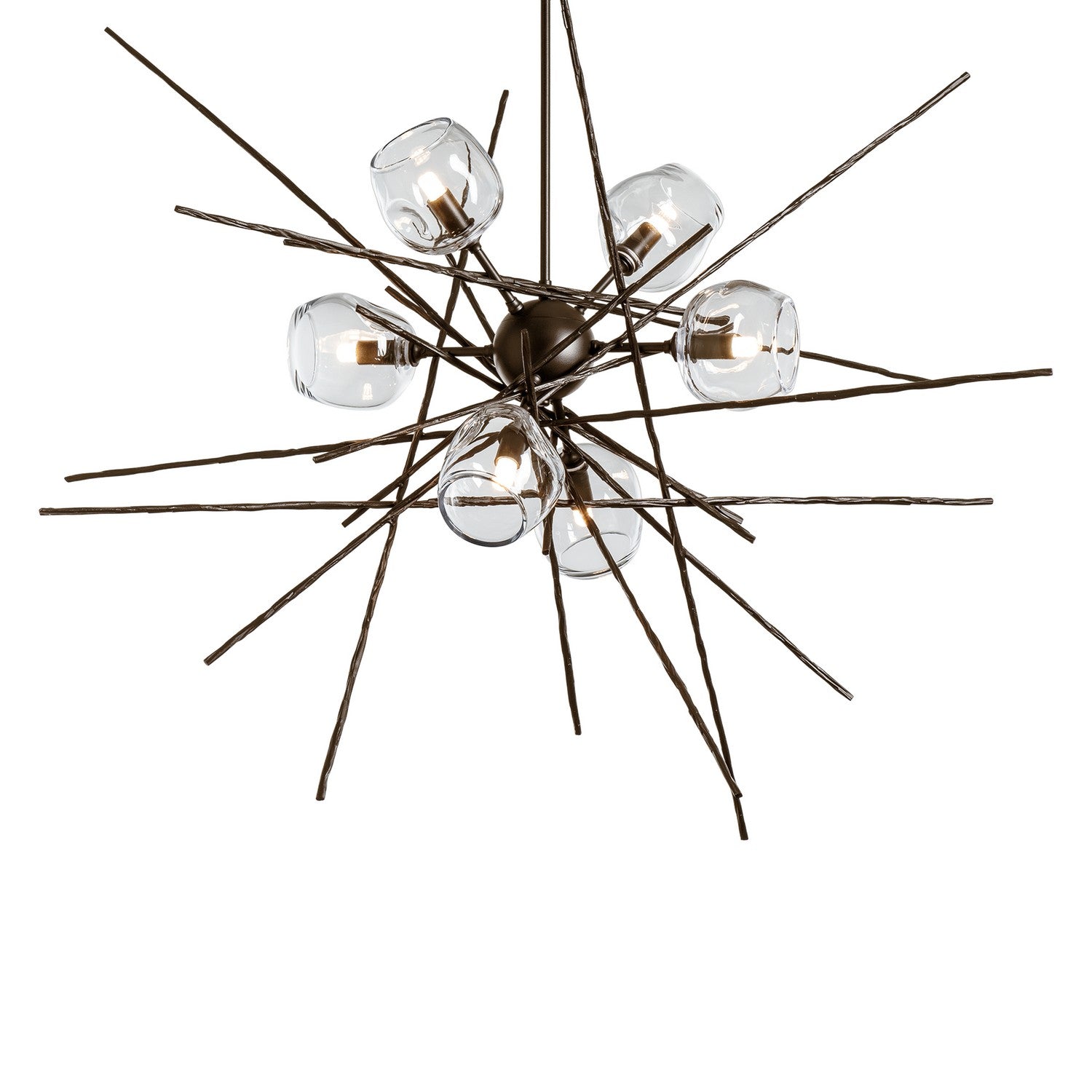 Hubbardton Forge - 131590-SKT-MULT-05-ZM0709 - Griffin Starburst Pendant - Griffin - Bronze