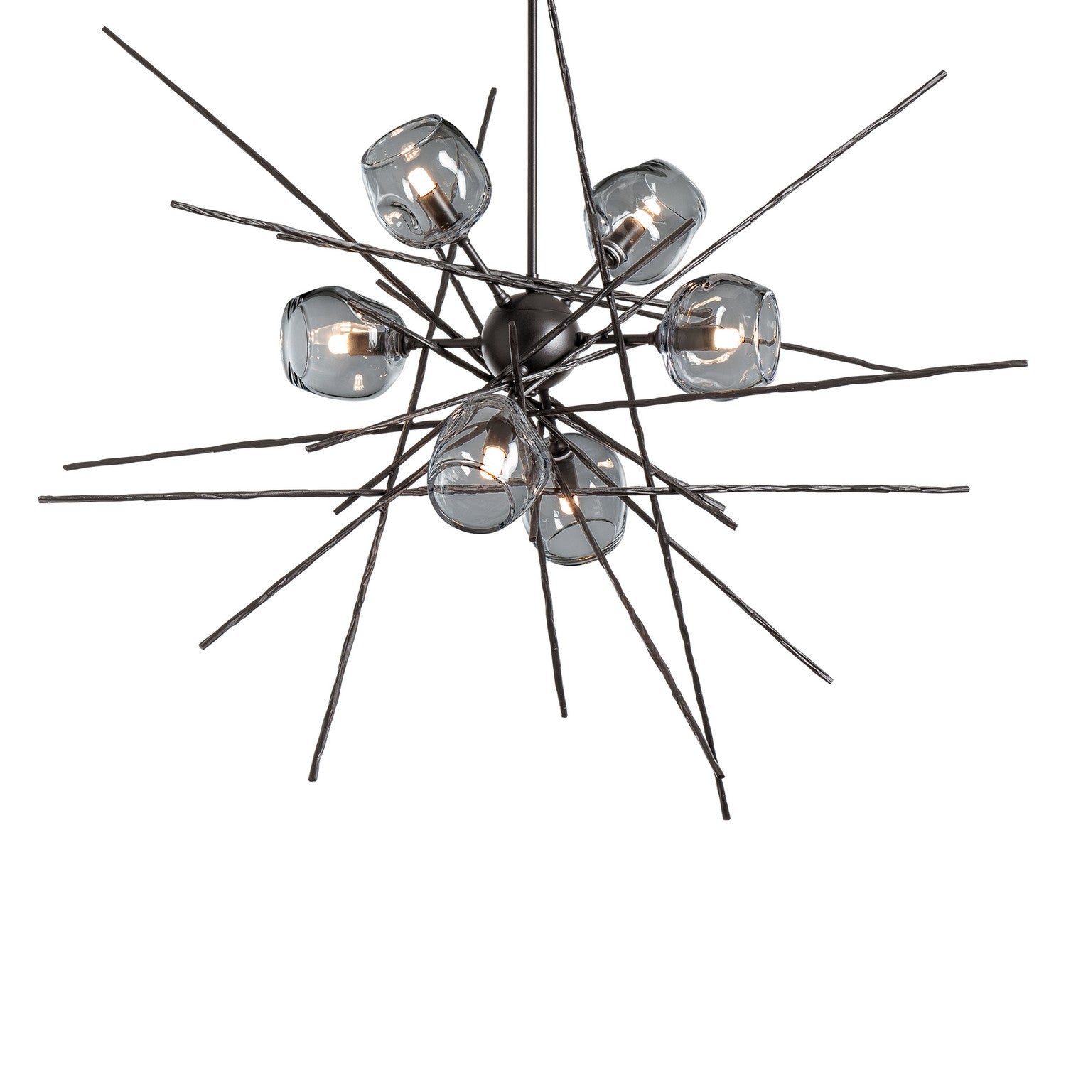 Hubbardton Forge - 131590-SKT-MULT-07-YL0709 - Griffin Starburst Pendant - Griffin - Dark Smoke