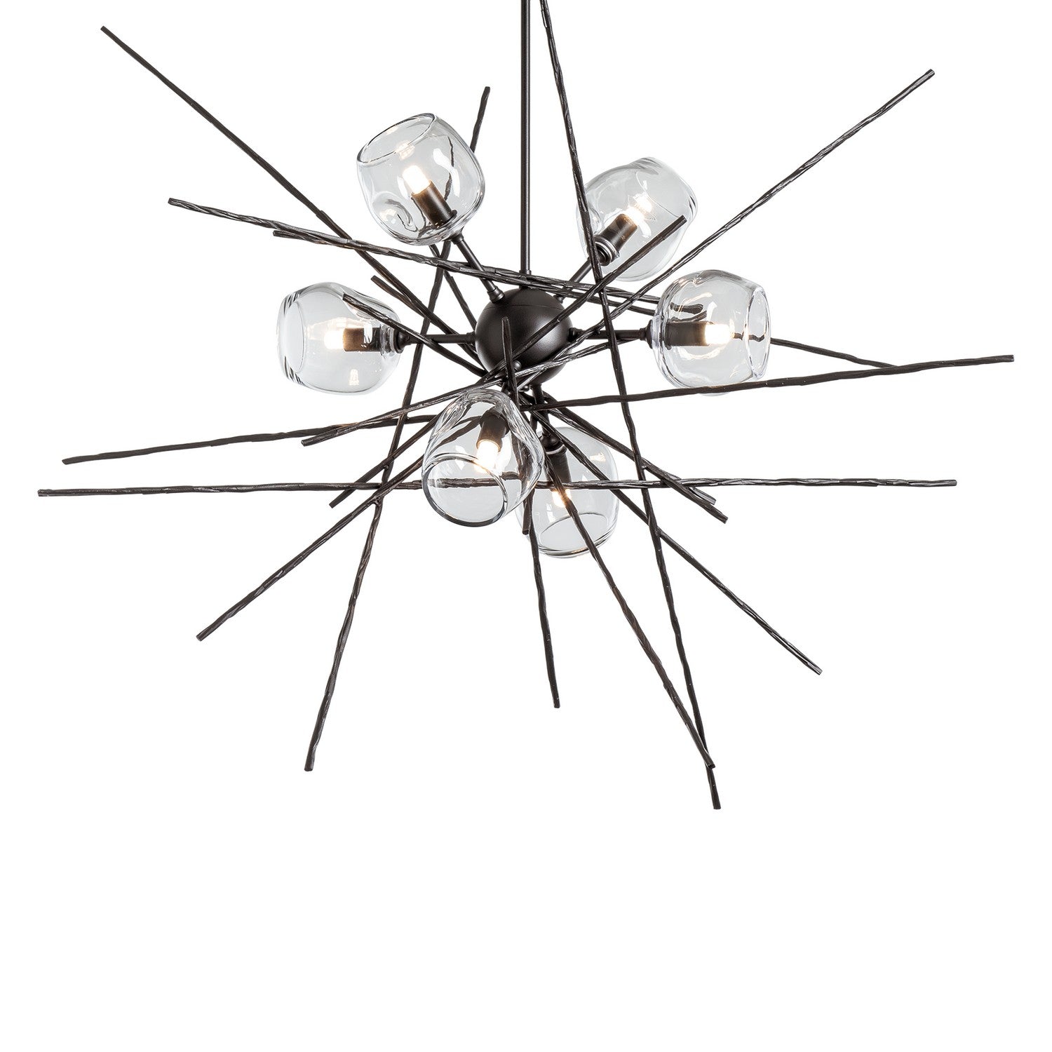 Hubbardton Forge - 131590-SKT-MULT-07-ZM0709 - Griffin Starburst Pendant - Griffin - Dark Smoke