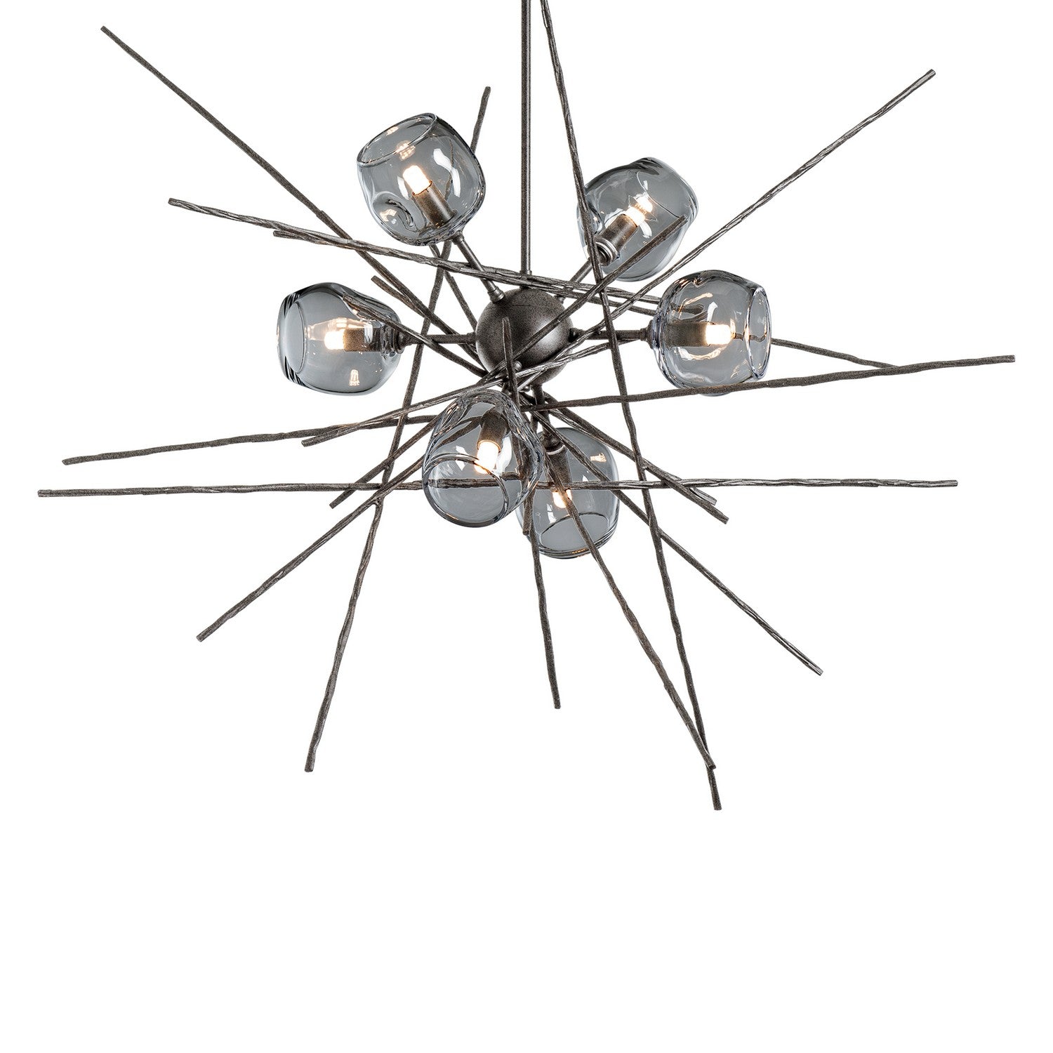 Hubbardton Forge - 131590-SKT-MULT-20-YL0709 - Griffin Starburst Pendant - Griffin - Natural Iron