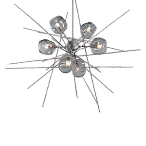Hubbardton Forge - 131590-SKT-MULT-82-YL0709 - Six Light Pendant - Griffin - Vintage Platinum
