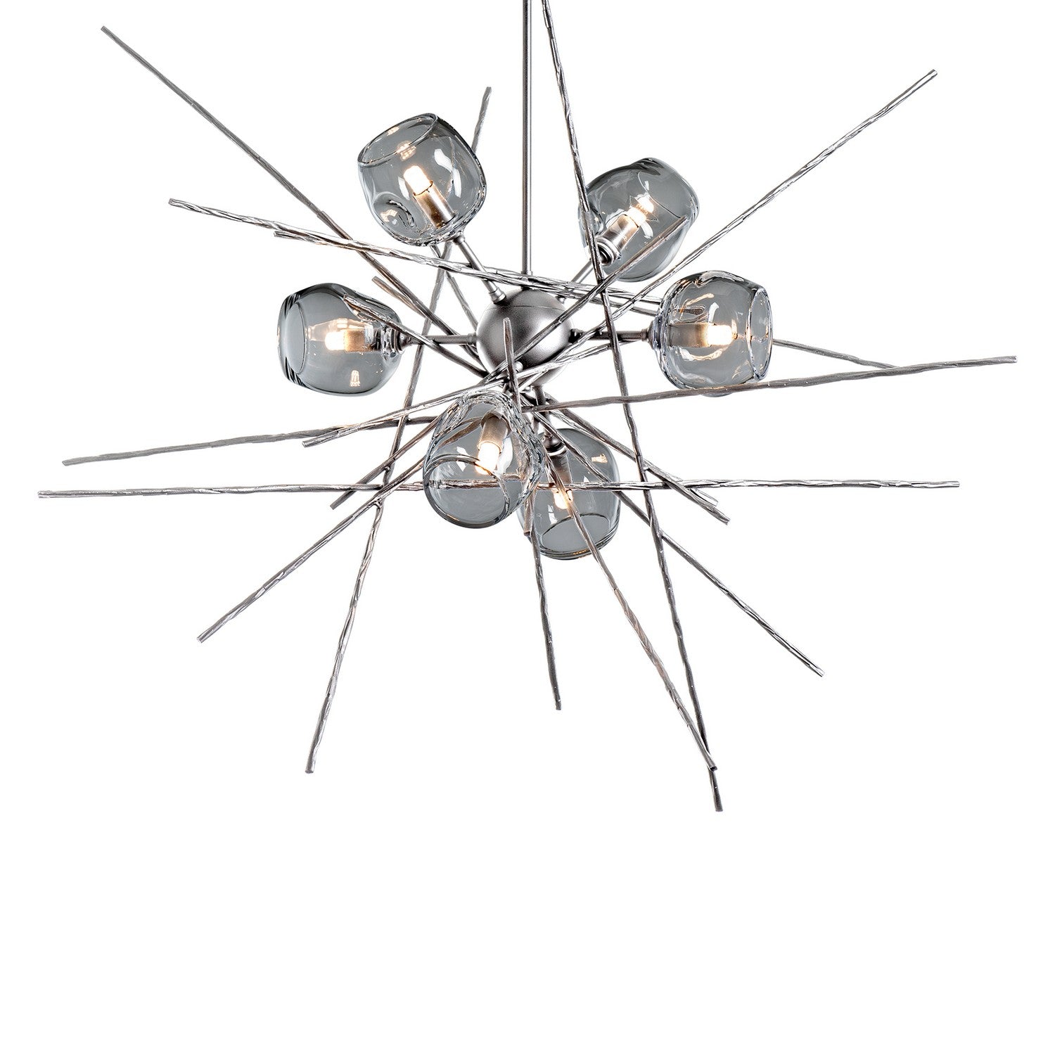 Hubbardton Forge - 131590-SKT-MULT-85-YL0709 - Six Light Pendant - Griffin - Sterling