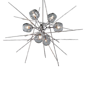 Hubbardton Forge - 131590-SKT-MULT-85-YL0709 - Six Light Pendant - Griffin - Sterling