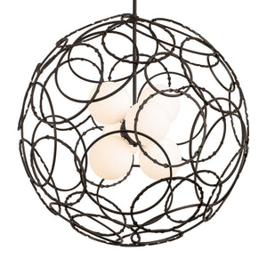 Hubbardton Forge - 131602-SKT-MULT-07-GG0677 - Six Light Pendant - Olympus - Dark Smoke