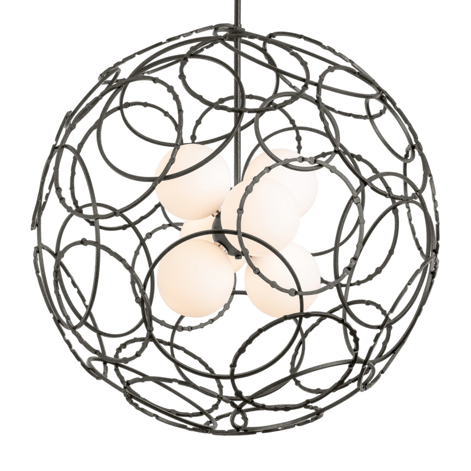 Hubbardton Forge - 131602-SKT-MULT-20-GG0677 - Olympus Orb Pendant - Olympus - Natural Iron