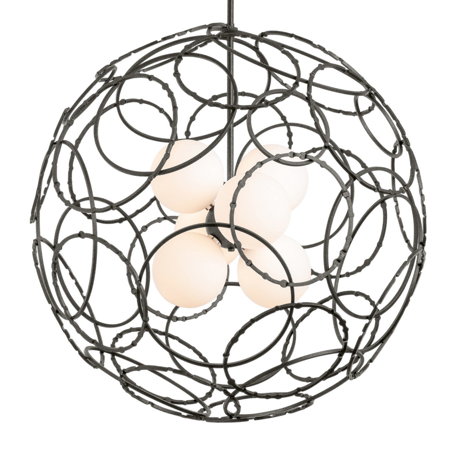 Hubbardton Forge - 131602-SKT-MULT-20-GG0677 - Six Light Pendant - Olympus - Natural Iron