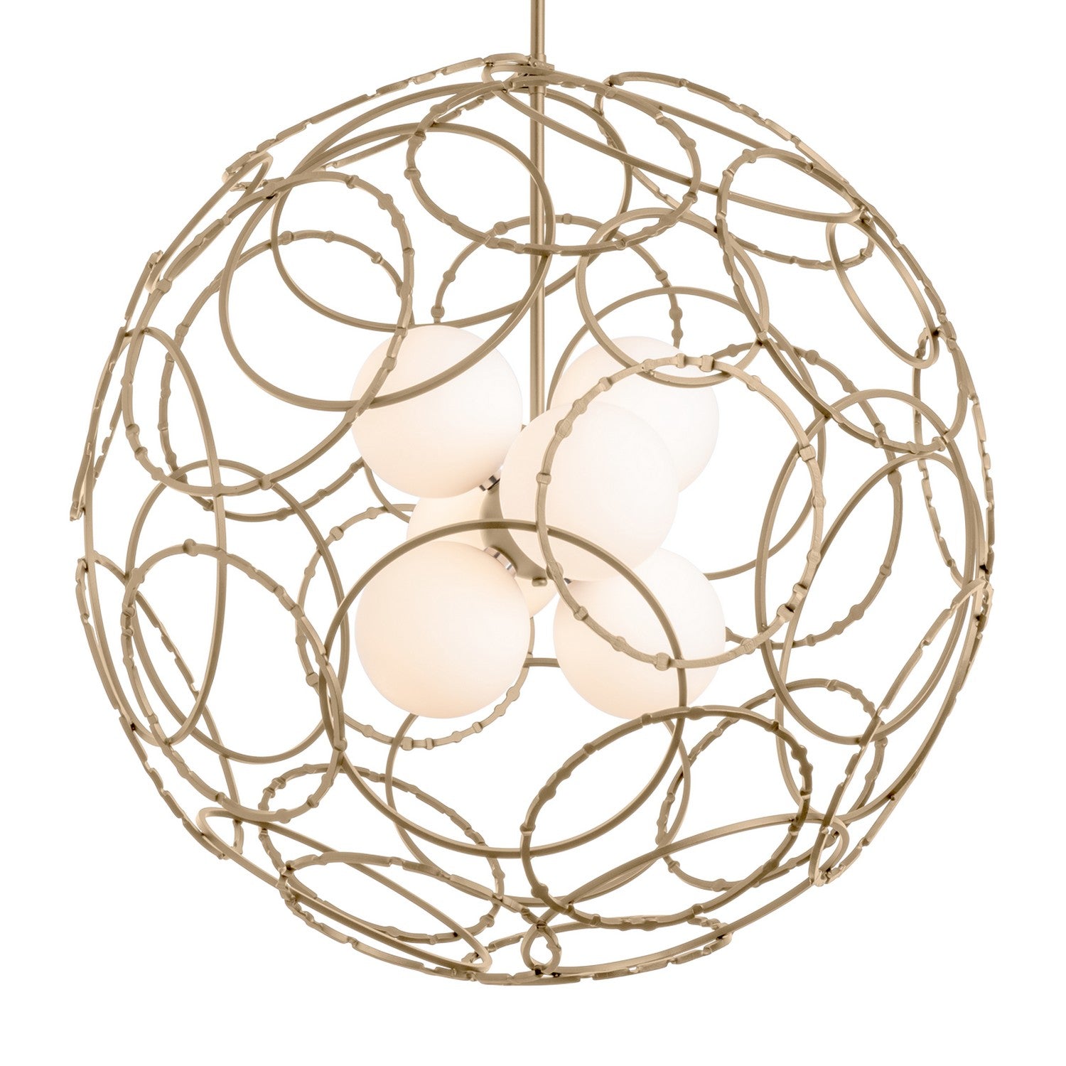 Hubbardton Forge - 131602-SKT-MULT-84-GG0677 - Six Light Pendant - Olympus - Soft Gold