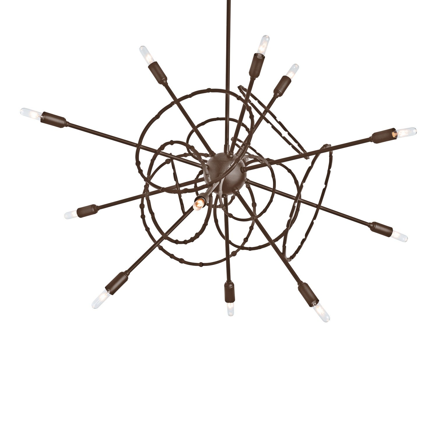 Hubbardton Forge - 131604-SKT-MULT-05 - 12 Light Pendant - Olympus - Bronze