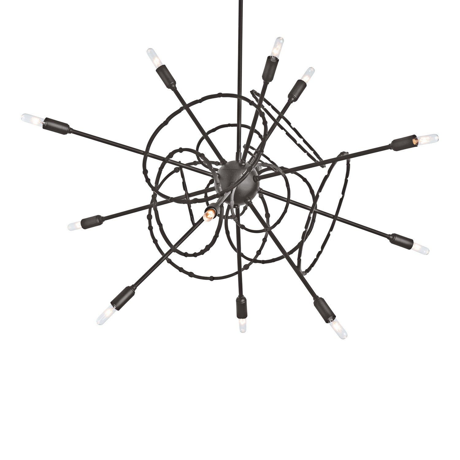 Hubbardton Forge - 131604-SKT-MULT-07 - 12 Light Pendant - Olympus - Dark Smoke