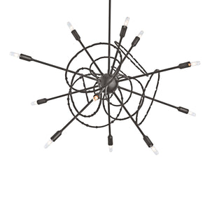 Hubbardton Forge - 131604-SKT-MULT-07 - 12 Light Pendant - Olympus - Dark Smoke