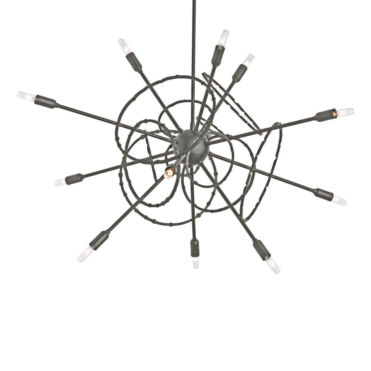 Hubbardton Forge - 131604-SKT-MULT-20 - 12 Light Pendant - Olympus - Natural Iron