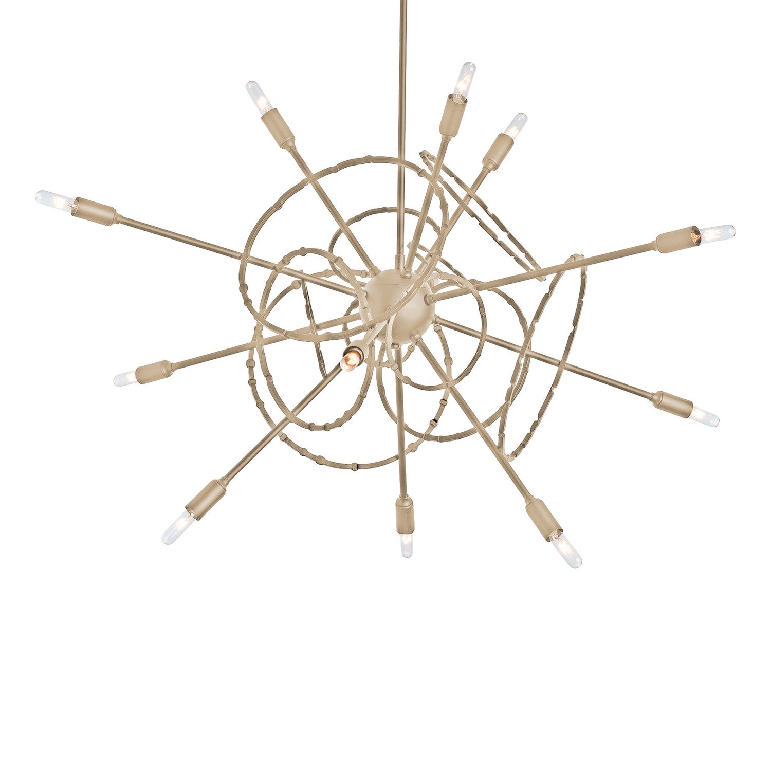 Hubbardton Forge - 131604-SKT-MULT-84 - 12 Light Pendant - Olympus - Soft Gold