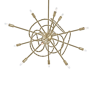 Hubbardton Forge - 131604-SKT-MULT-86 - 12 Light Pendant - Olympus - Modern Brass