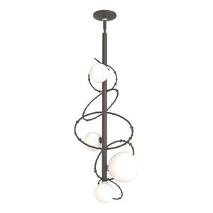 Hubbardton Forge - 131606-SKT-MULT-07-GG0712 - Four Light Pendant - Olympus - Dark Smoke