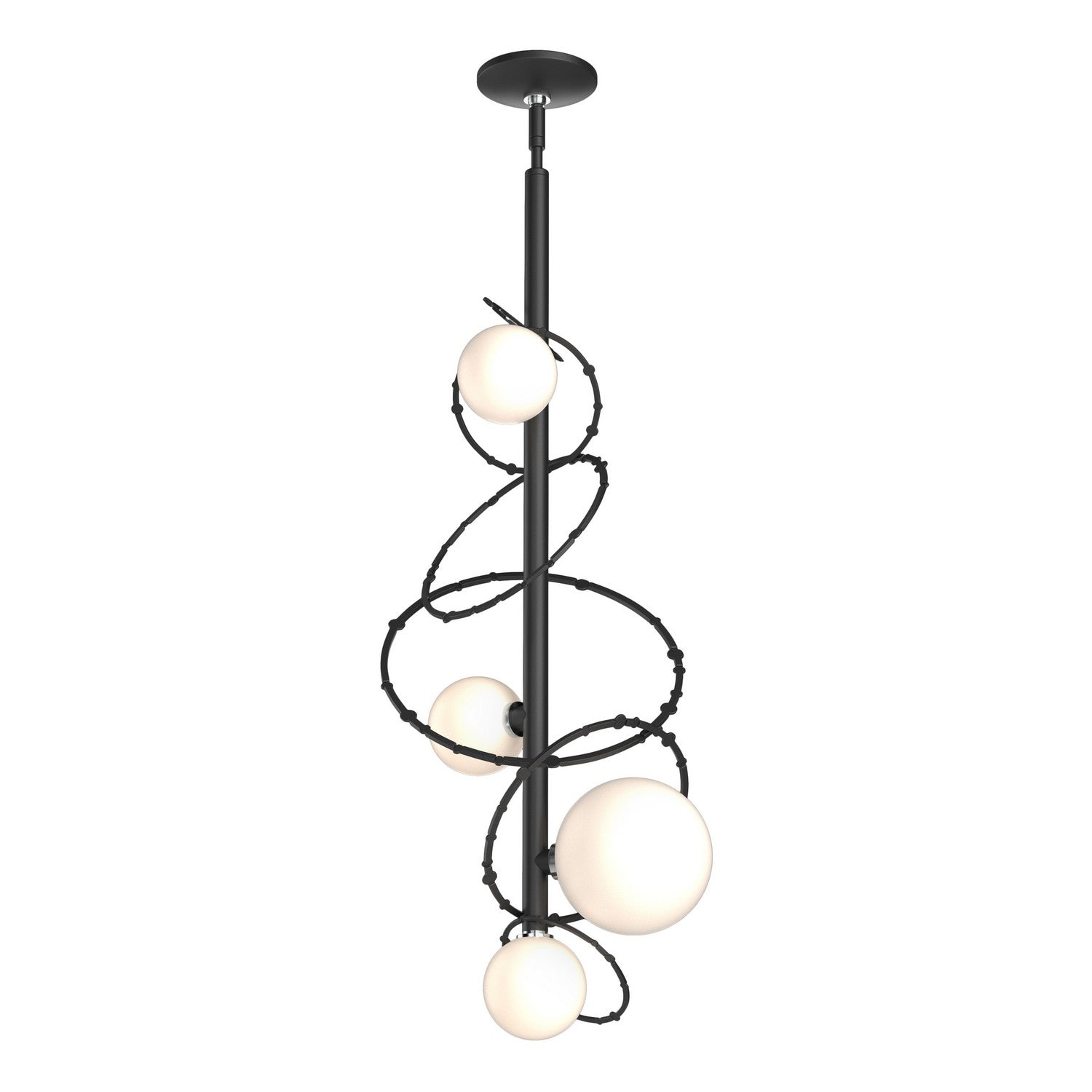 Hubbardton Forge - 131606-SKT-MULT-10-GG0712 - Four Light Pendant - Olympus - Black