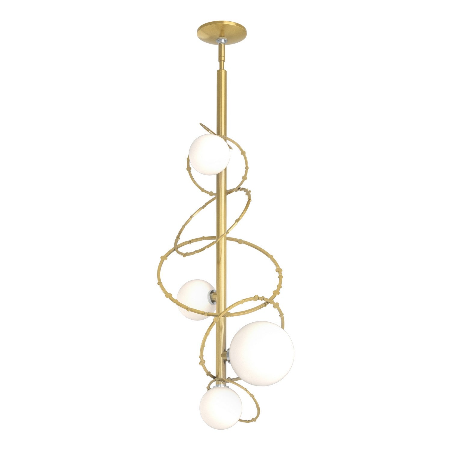 Hubbardton Forge - 131606-SKT-MULT-86-GG0712 - Four Light Pendant - Olympus - Modern Brass