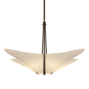 Hubbardton Forge - 133305-SKT-MULT-05-SH1995 - Four Light Pendant - Kirigami - Bronze