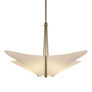 Hubbardton Forge - 133305-SKT-MULT-84-SH1995 - Four Light Pendant - Kirigami - Soft Gold