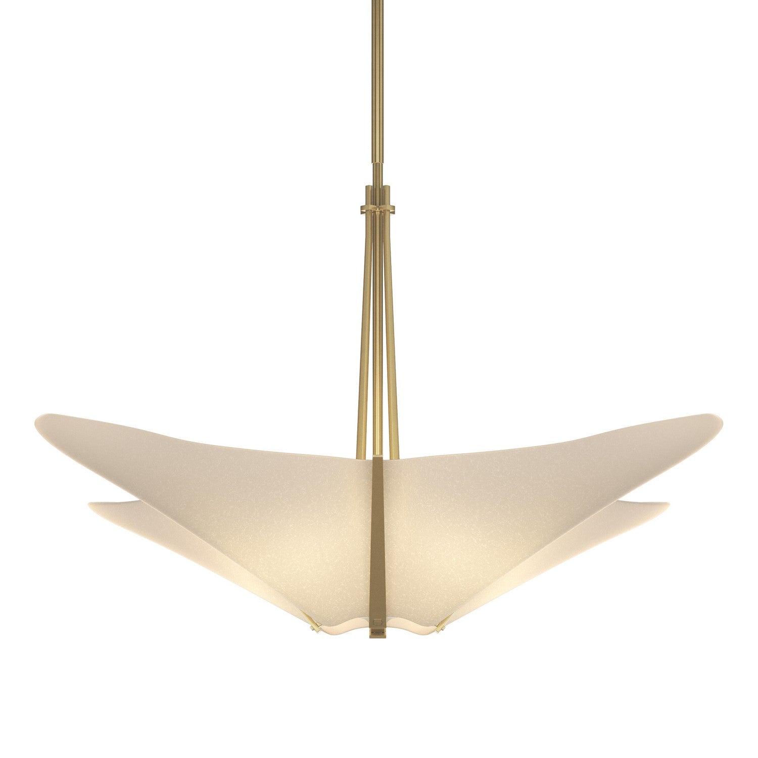 Hubbardton Forge - 133305-SKT-MULT-86-SH1995 - Four Light Pendant - Kirigami - Modern Brass