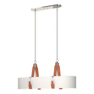 Hubbardton Forge - 134070-SKT-STND-24-LC-SF4608 - Four Light Pendant - Saratoga - Polished Nickel
