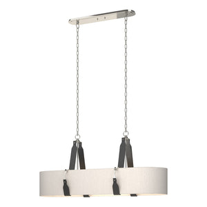 Hubbardton Forge - 134070-SKT-STND-24-LK-SE4608 - Four Light Pendant - Saratoga - Polished Nickel