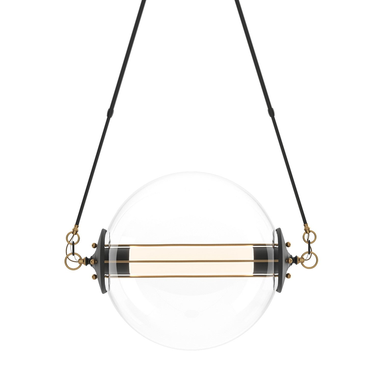 Hubbardton Forge - 134405-SKT-SHRT-31-YE0499 - Two Light Pendant - Otto - Black with Brass Accents