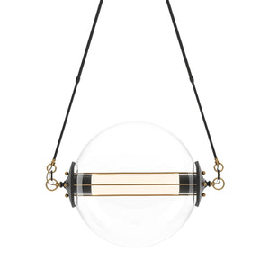 Hubbardton Forge - 134405-SKT-SHRT-31-YE0499 - Two Light Pendant - Otto - Black with Brass Accents