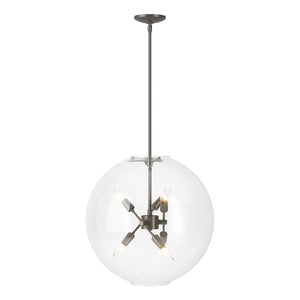 Hubbardton Forge - 134410-SKT-MULT-07-ZM0497 - Six Light Pendant - Sfera - Dark Smoke