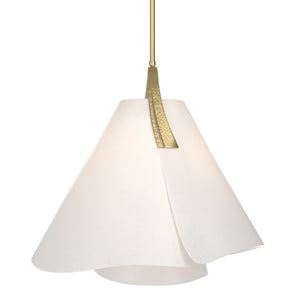 Hubbardton Forge - 134501-SKT-MULT-86-SH1992 - One Light Pendant - Mobius - Modern Brass