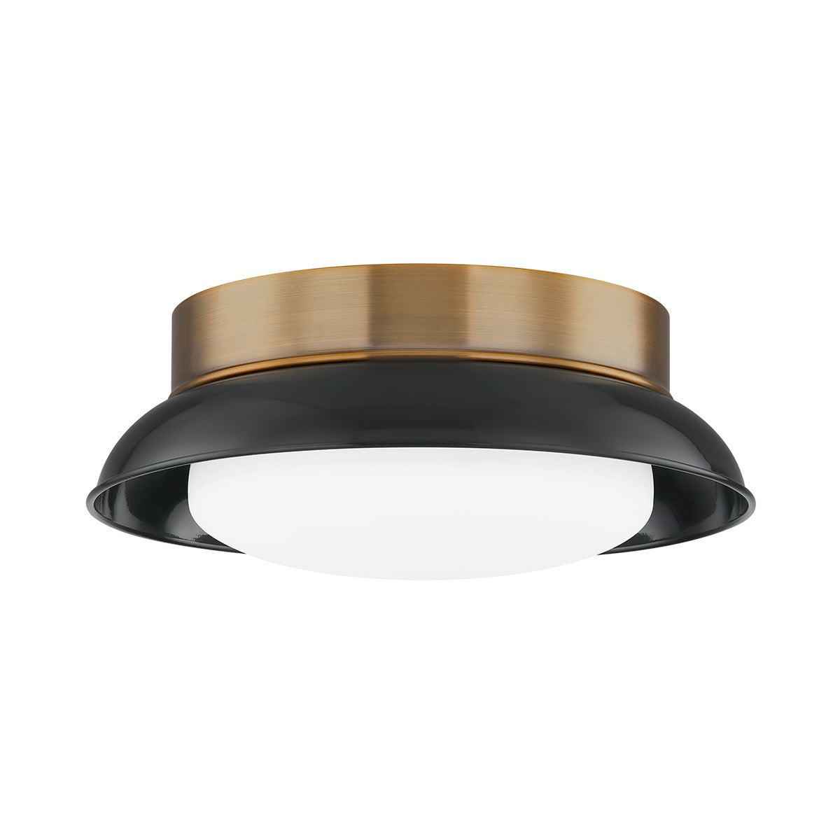 Troy Lighting - C2014-PBR/GBK - Two Light Flush Mount - Arnie - Patina Brass