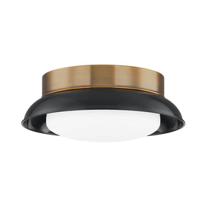 Troy Lighting - C2014-PBR/GBK - Two Light Flush Mount - Arnie - Patina Brass