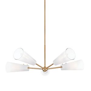 Troy Lighting - F1645-PBR - Five Light Chandelier - Camarillo - Patina Brass