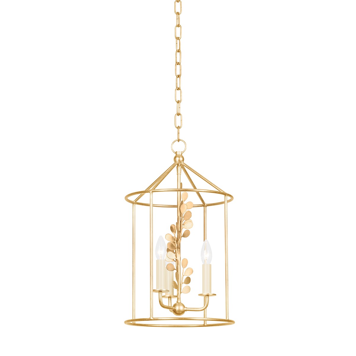 Troy Lighting - F1812-VGL - Three Light Lantern - Adrienne - Vintage Gold Leaf