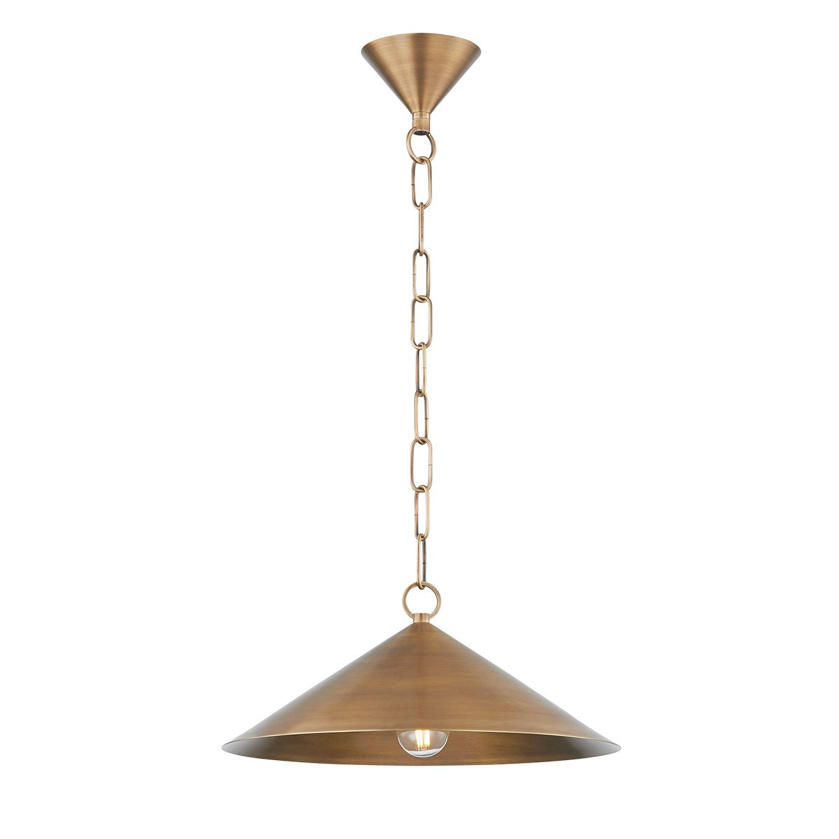 Troy Lighting - F1915-PBR - One Light Pendant - Midvale - Patina Brass