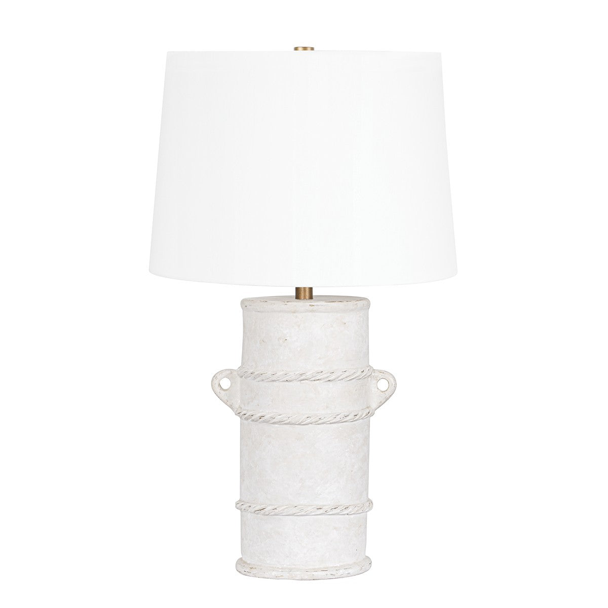 Troy Lighting - PTL9328-PBR/CWT - One Light Table Lamp - Siena - Patina Brass