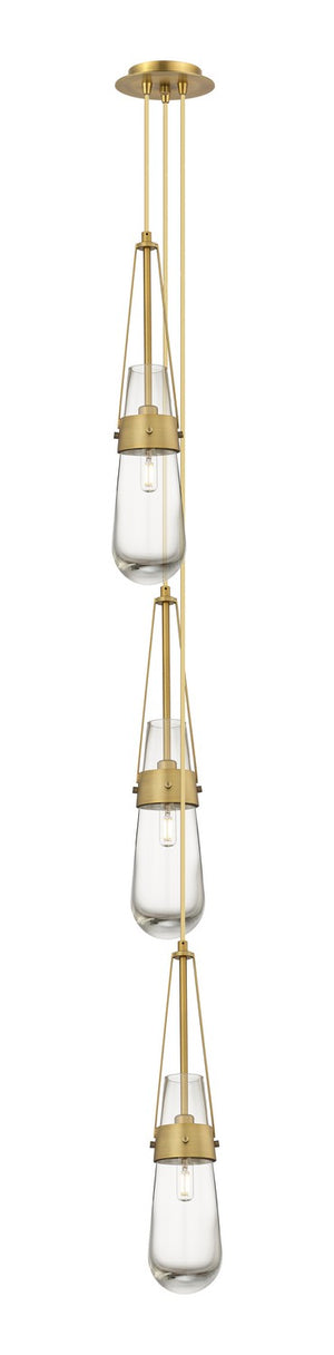 Innovations - 103-452-1P-BB-G452-4CL - LED Pendant - Downtown Urban - Brushed Brass