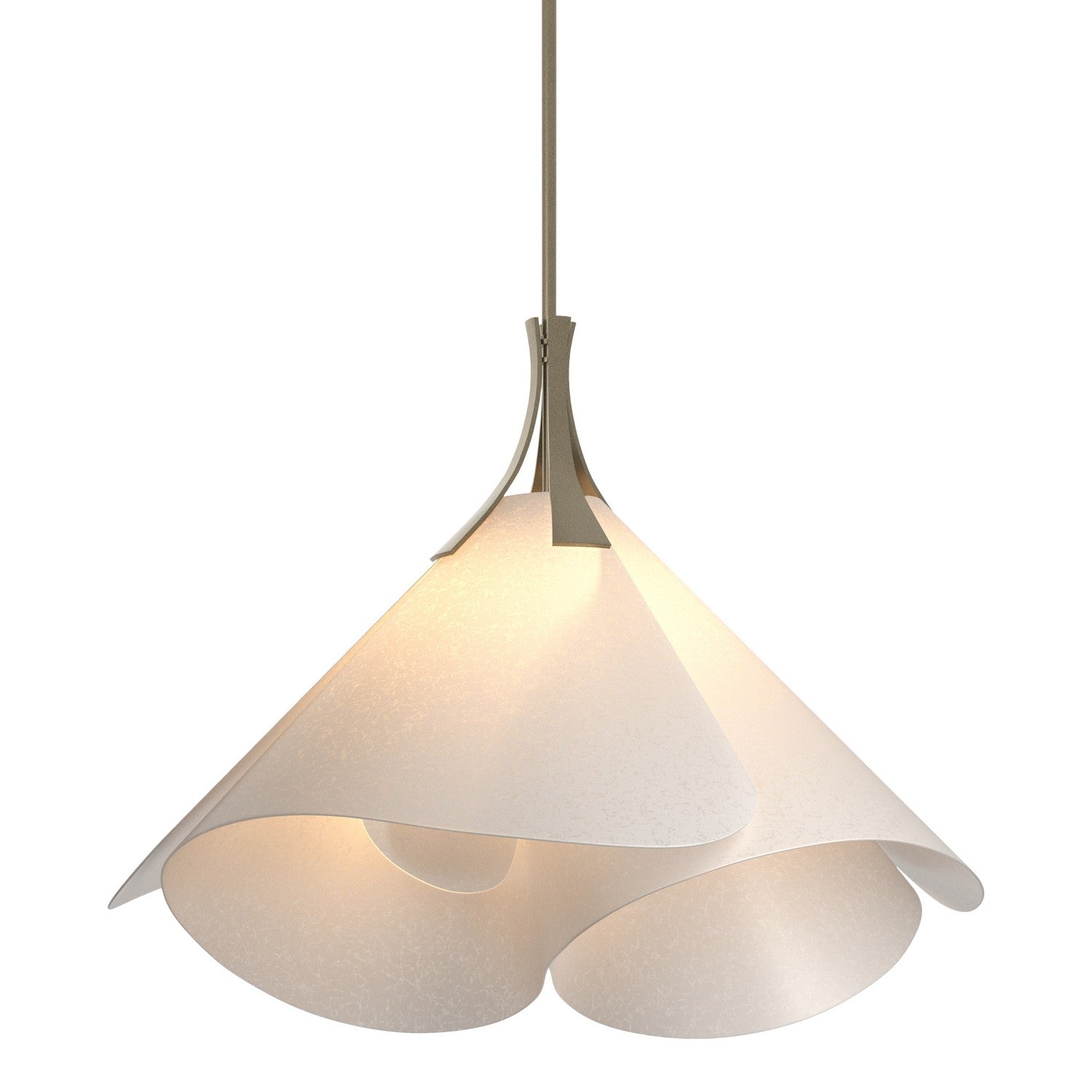 Hubbardton Forge - 134503-SKT-MULT-84-SH1990 - One Light Pendant - Mobius - Soft Gold