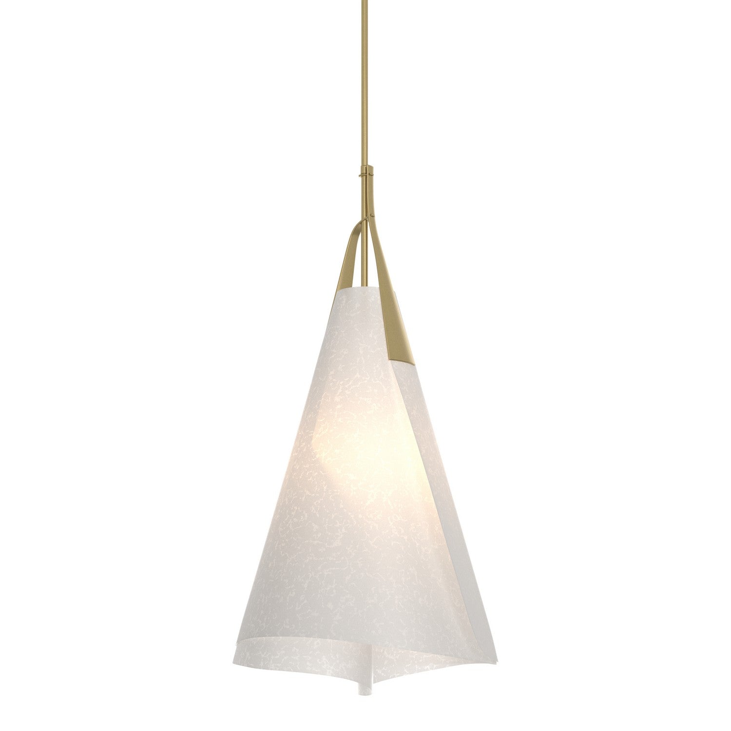 Hubbardton Forge - 134505-SKT-MULT-86-SH1991 - One Light Pendant - Mobius - Modern Brass