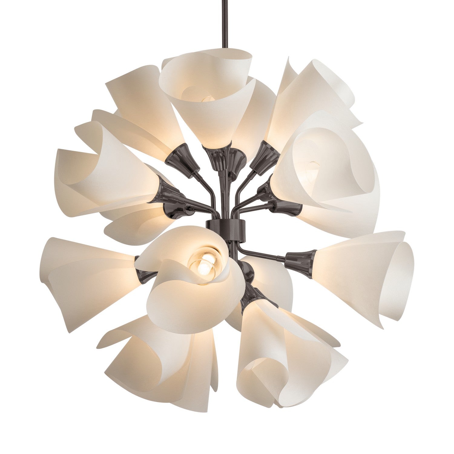 Hubbardton Forge - 134506-SKT-MULT-07-SH1987 - Mobius 16-Light Orb Pendant - Mobius - Dark Smoke
