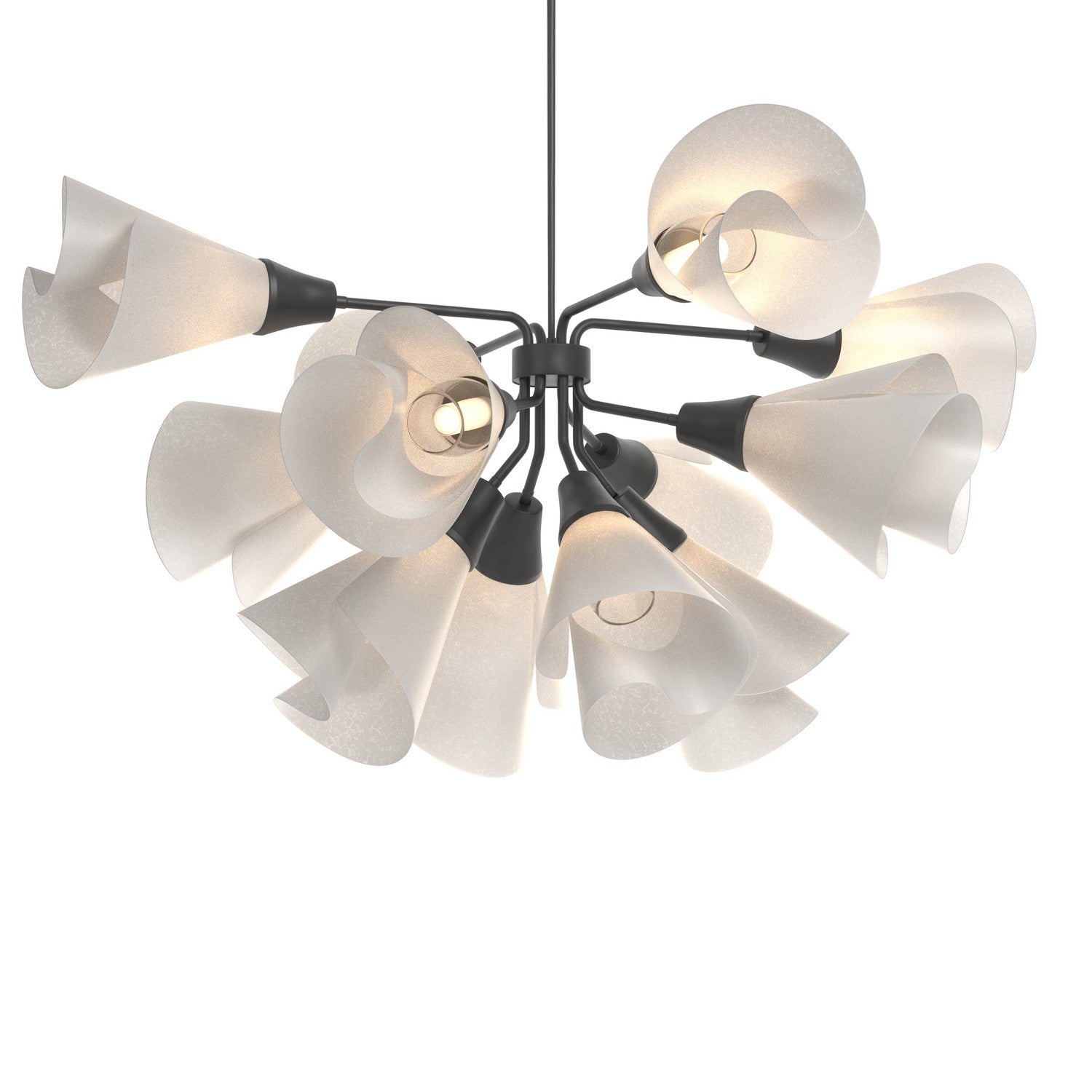 Hubbardton Forge - 134510-SKT-MULT-10-SH1987 - Mobius 12-Light Pendant - Mobius - Black