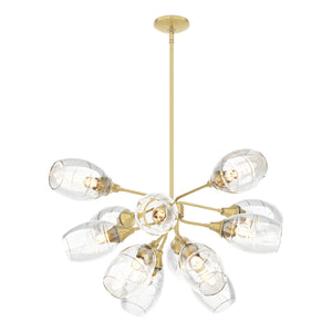 Hubbardton Forge - 134515-SKT-MULT-86-ZM0621 - 12 Light Pendant - Ensemble - Modern Brass